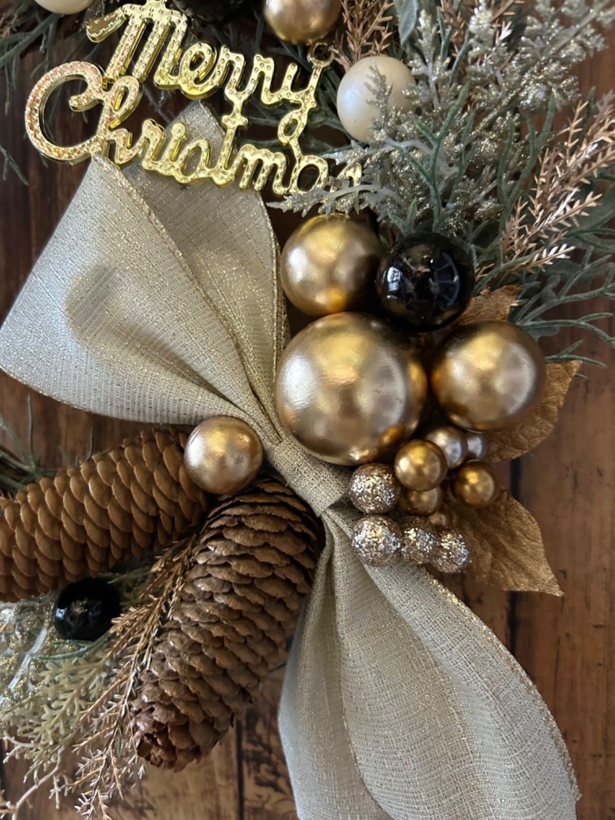 6-156 早割クリスマスリース ナチュラルクリスマス 大人