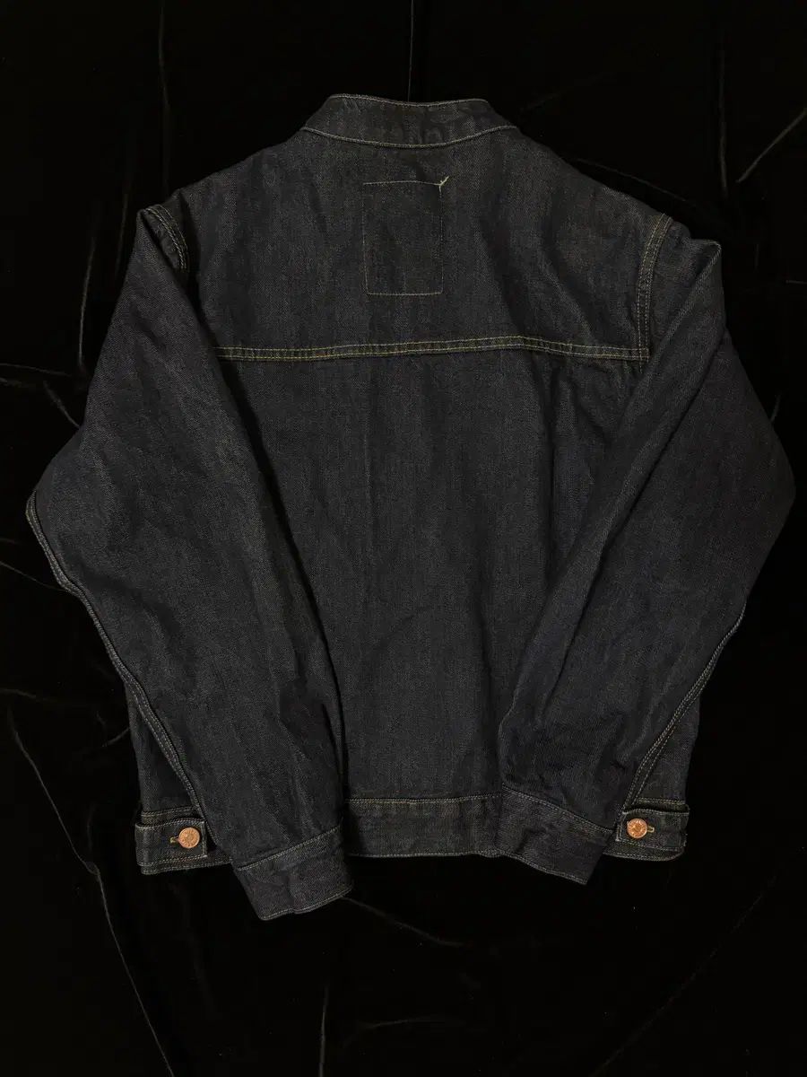 スタンドカラー クロップド デニムジャケット