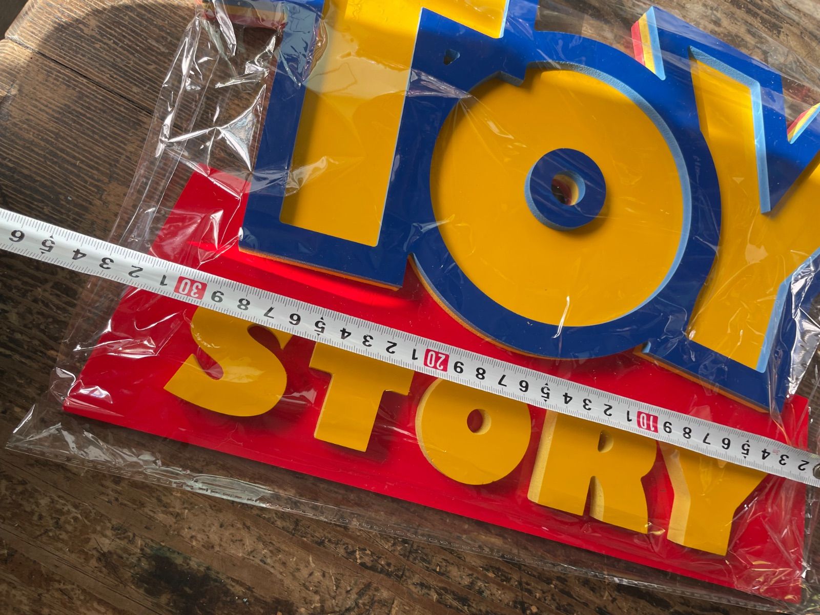 再入荷】TOYSTORY 貴重！トイストーリーロゴパネル大 40cm✖️27cm