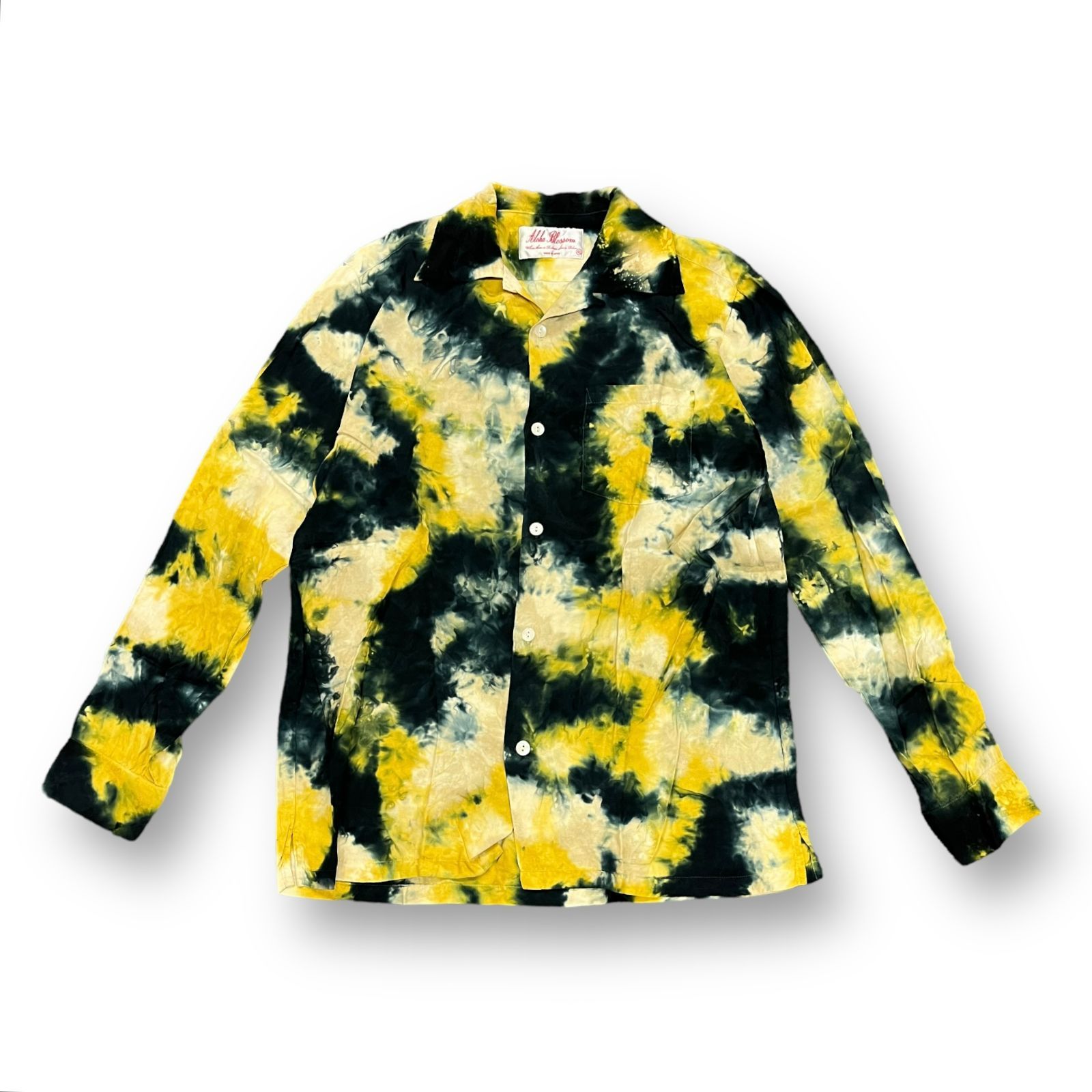 未使用品 Aloha Blossom TieDye Aloha Shirts L/S タイダイ染め アロハ