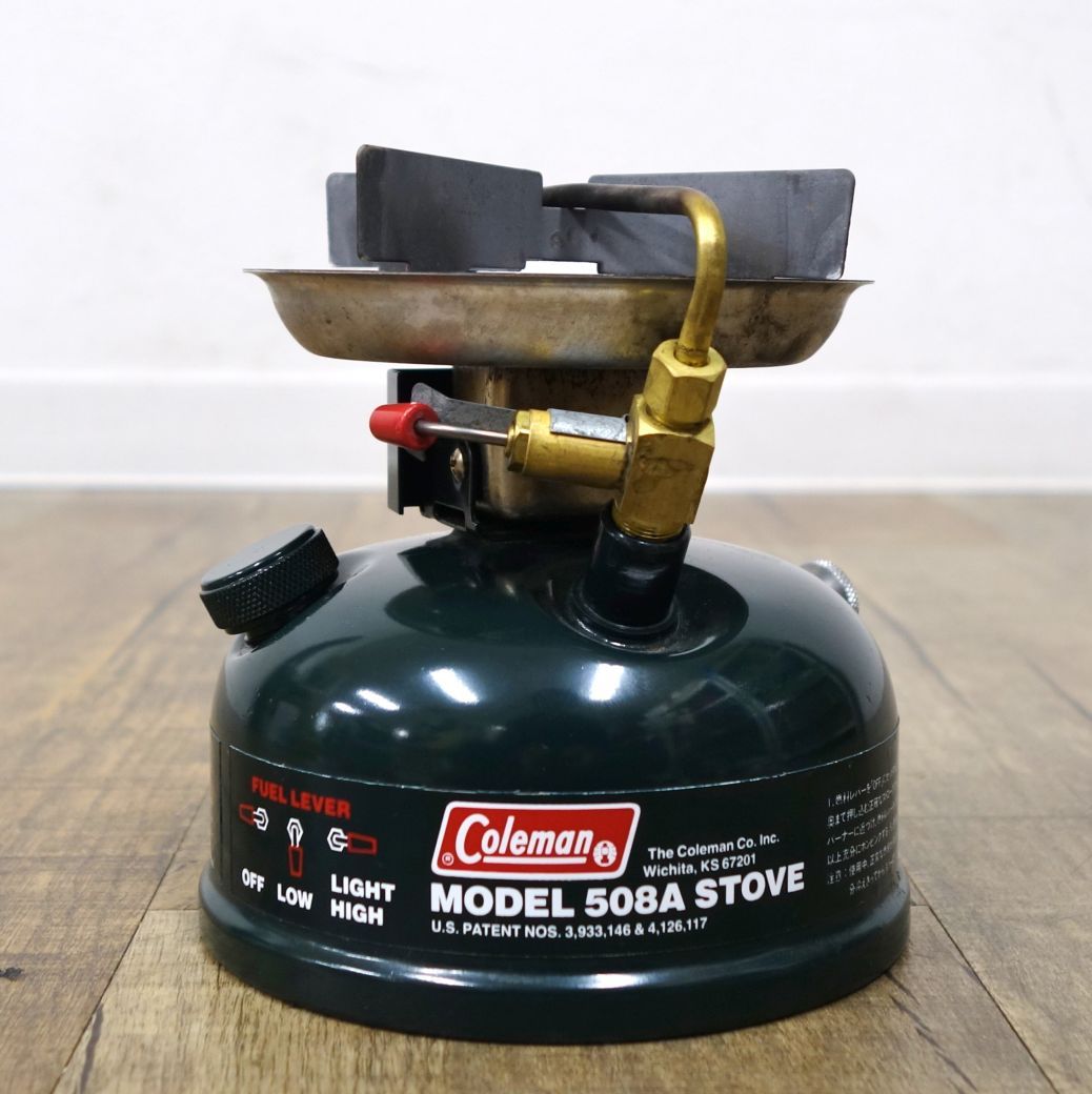 Coleman 508A ストーブ 91年製 - 1991年5月製コールマン 508A US仕様