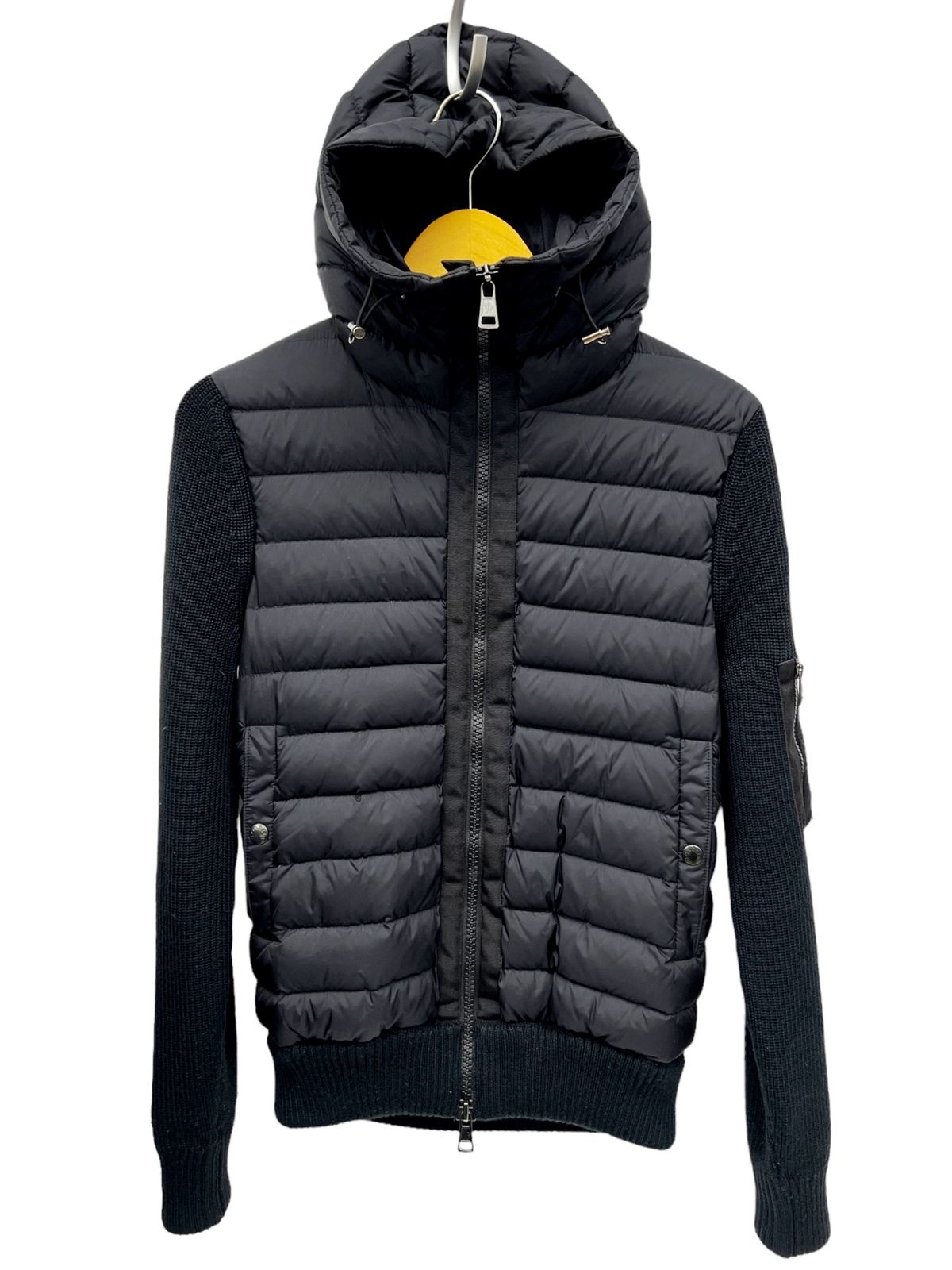 MONCLER (モンクレール) ダウンジャケット ニット×ナイロン切り替え