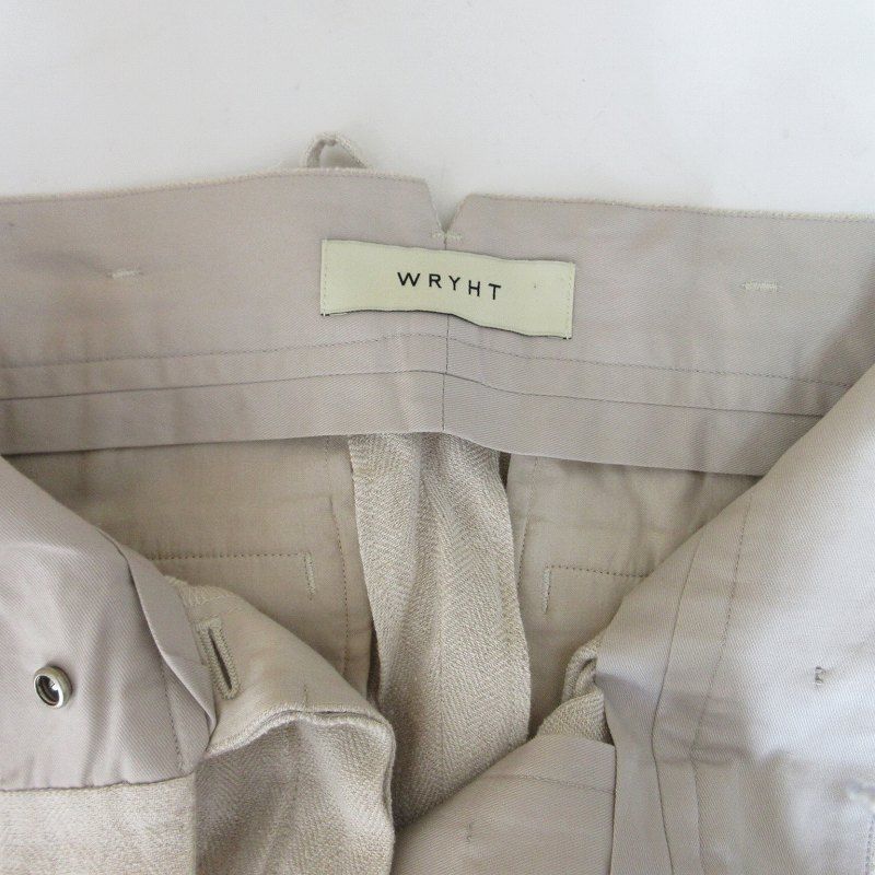 WRYHT ライト タグ付き 22SS GATHERED WAIST FOLK TROUSER 2タック  