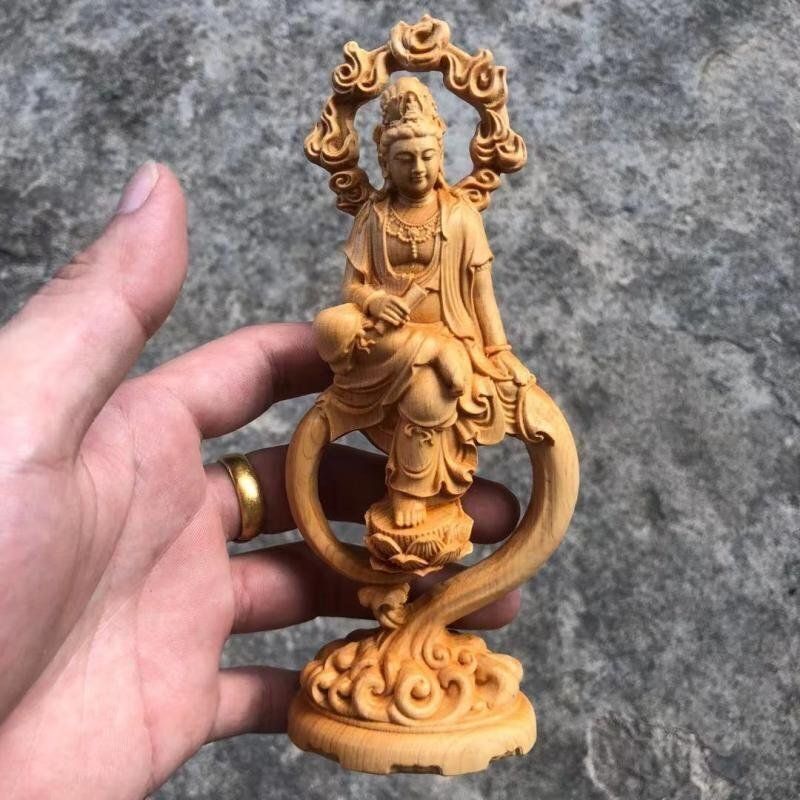 新品・未使用】 阿弥陀如来立像 純金箔 極彩色 総高さ約26.5㎝ 阿弥陀