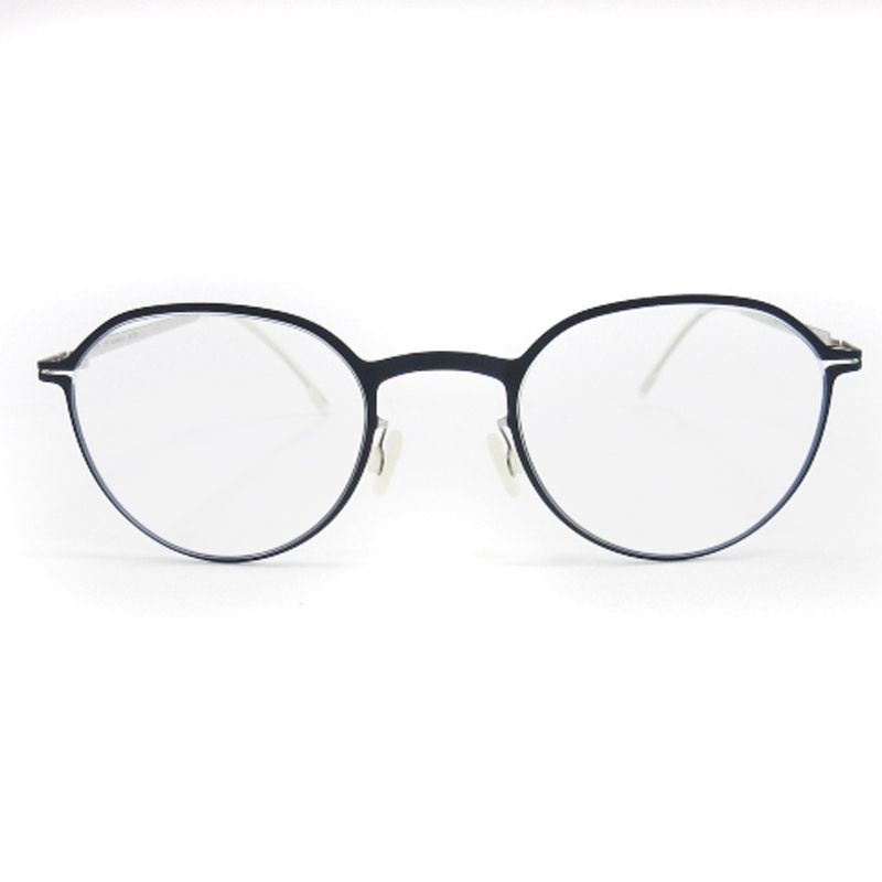 マイキータ MYKITA LITE GUNNARSON めがね 伊達メガネ 眼鏡 メタルフレーム フルリム 紺 ネイビー 46□22 135
