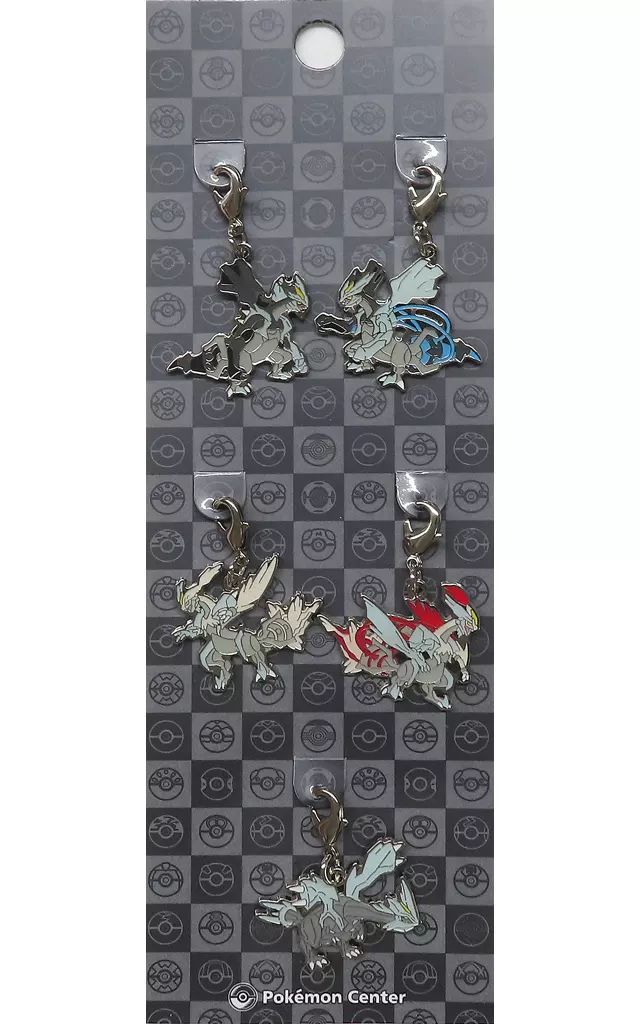 中古】キーホルダー 646.キュレム 全国ずかんメタルチャーム(5個セット