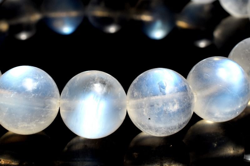 １点物 AA スリランカ産 ブルームーンストーン 9.5mm ブレスレット パワーストーン 天然石 _MA8673