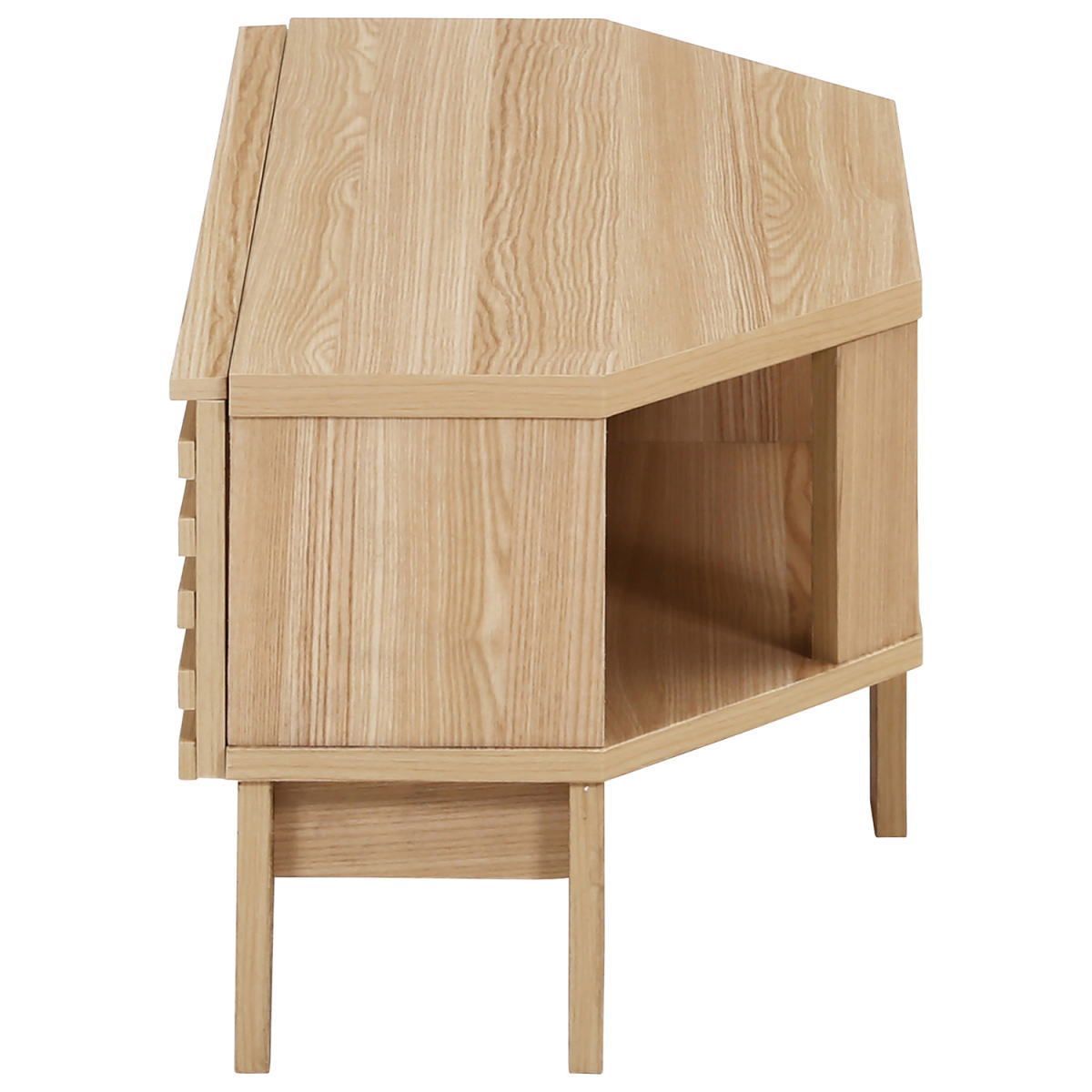 コーナーTV台 100cm幅 ライン ナチュラル99322＜テレビ台 TV台 TV