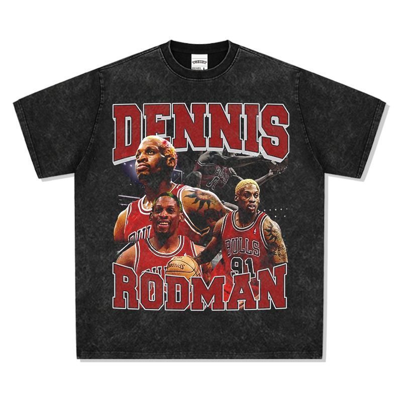 NBA シカゴ ブルズ デニス ロッドマン ヴィンテージ加工 半袖 T
