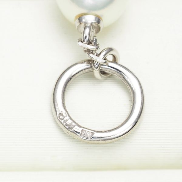 ミキモトペルリータ イヤリング パール 真珠 5.4mm ハート 2WAY  