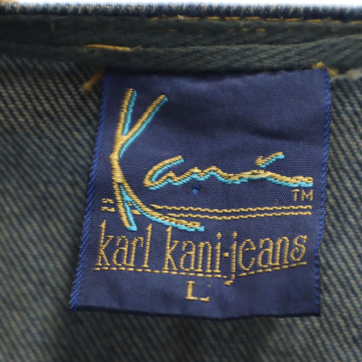 karl kani-jeans カールカナイデニム 90s USA製 オールド ノースリーブ