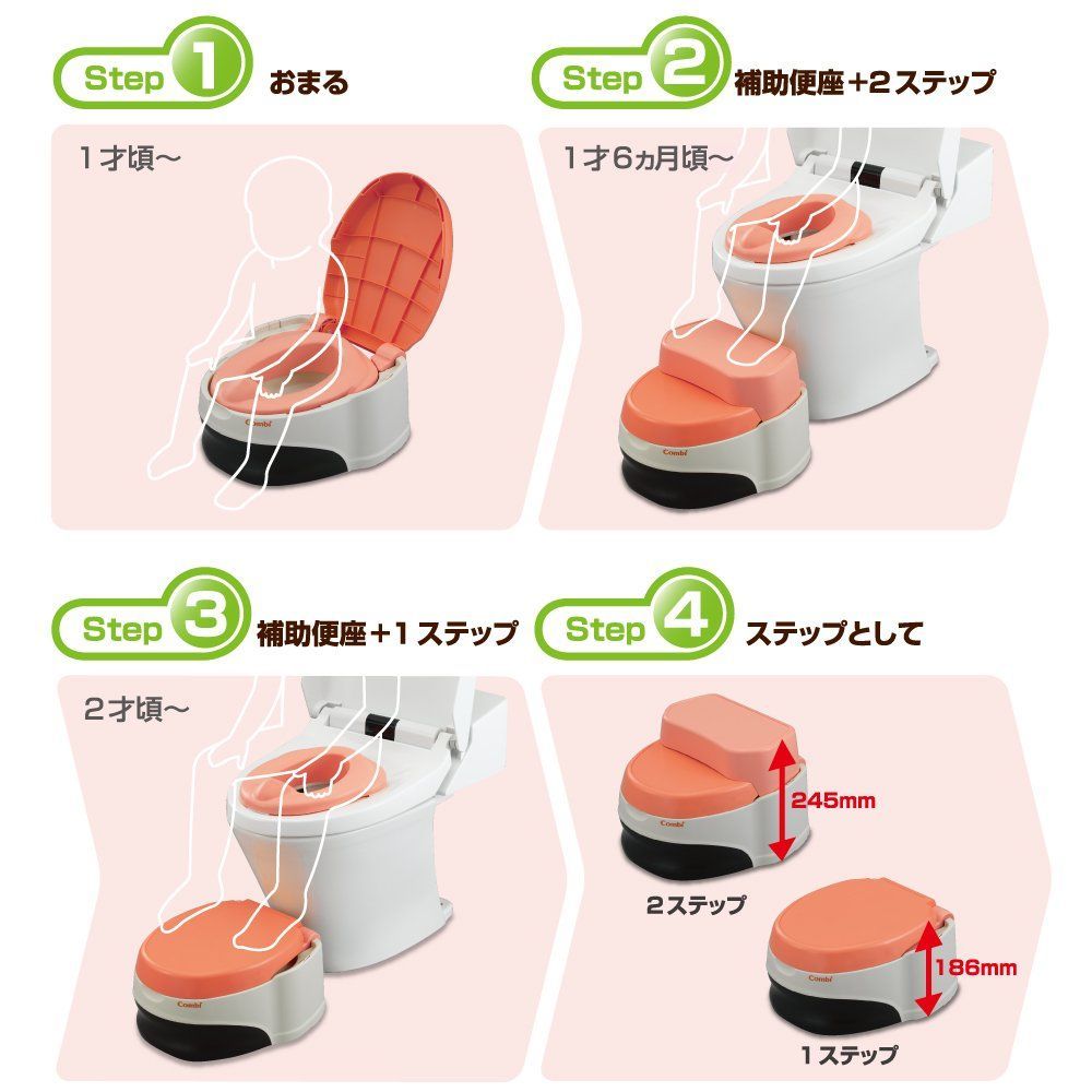 1歳頃~|補助便座 ステップ
