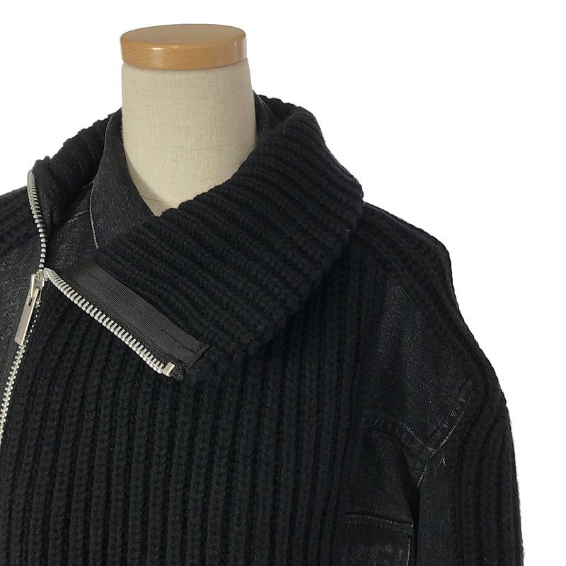 美品】 sacai / サカイ | Denim × Knit Blouson ブルゾンジャケット  