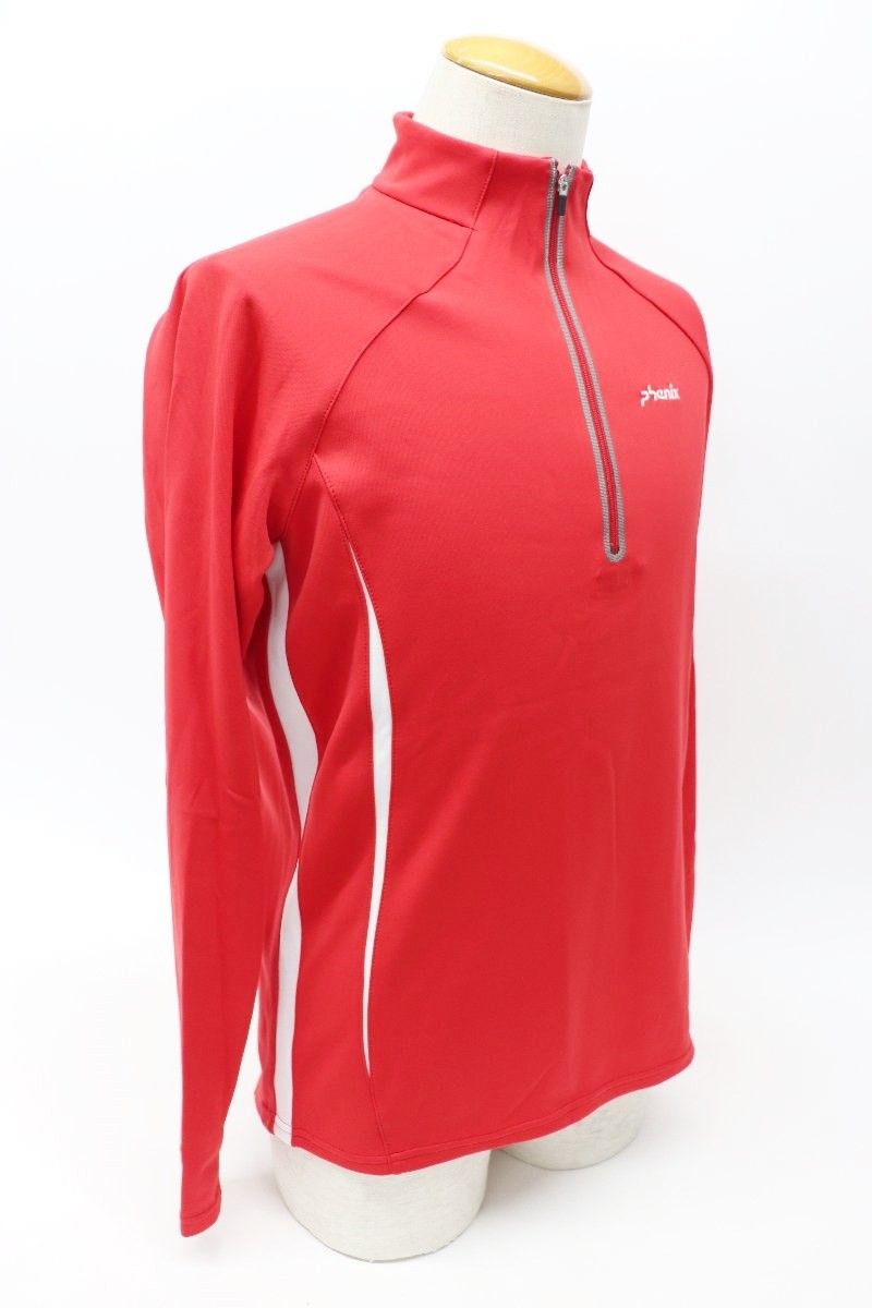 Phenix フェニックス メンズ ジップアップシャツ M/50 レッド