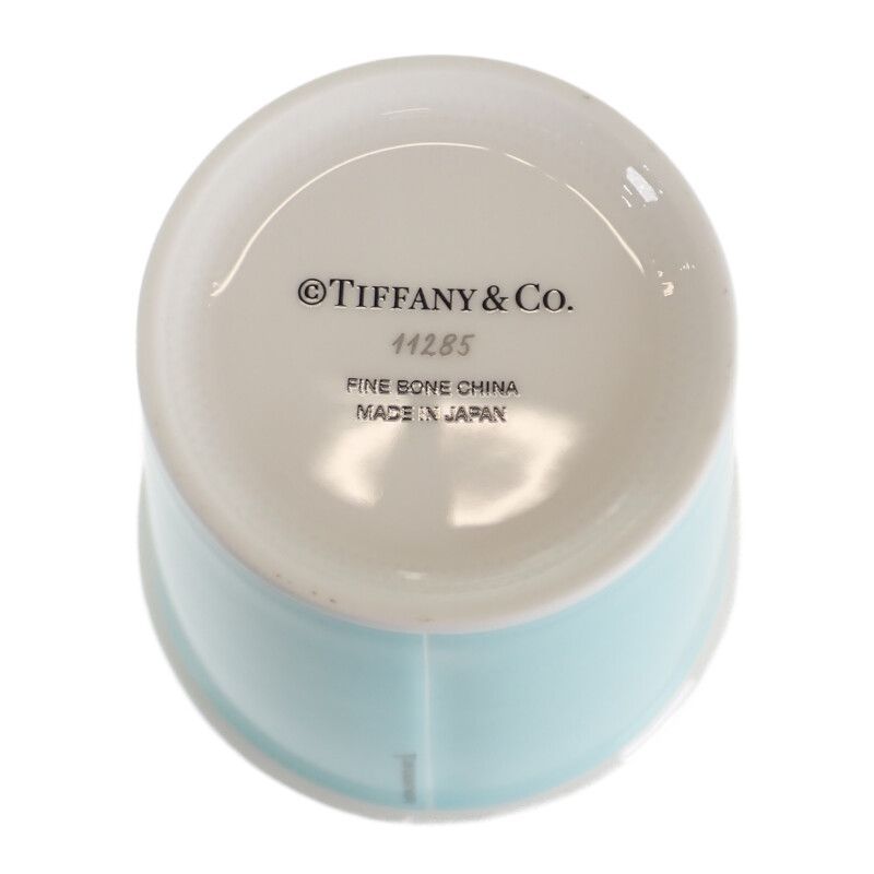 【中古】【Sランク】Tiffany＆Co. ティファニー コーヒーカップ 2個セット 食器 タンブラー ボーンチャイナ ブルー テーブルウェア【ISEYA】