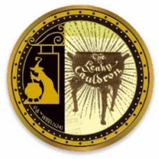 中古】バッジ・ピンズ 漏れ鍋 「ハリー・ポッター 金バッジ