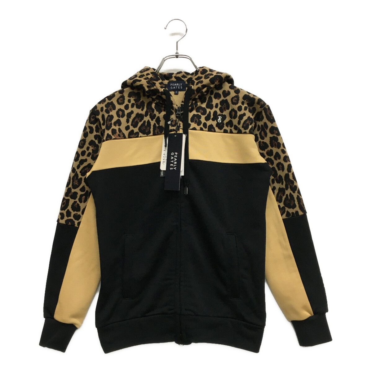 新品】パーリーゲイツPEARLYGATES/メンズ/ヒョウ柄パーカー【L】 楽天