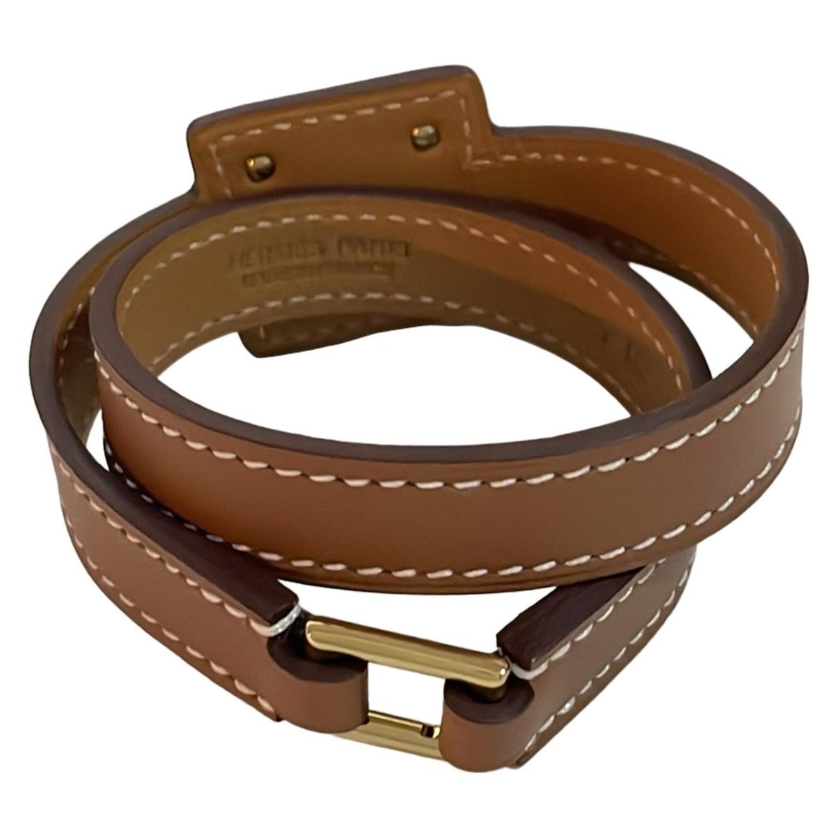 HERMES エルメス ゴールド金具 ジャンボ 2連 レザー