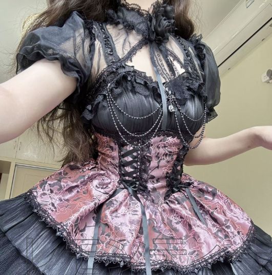 ロリータ 暗黒系オリジナルデザイン Lolita コスプレ衣装