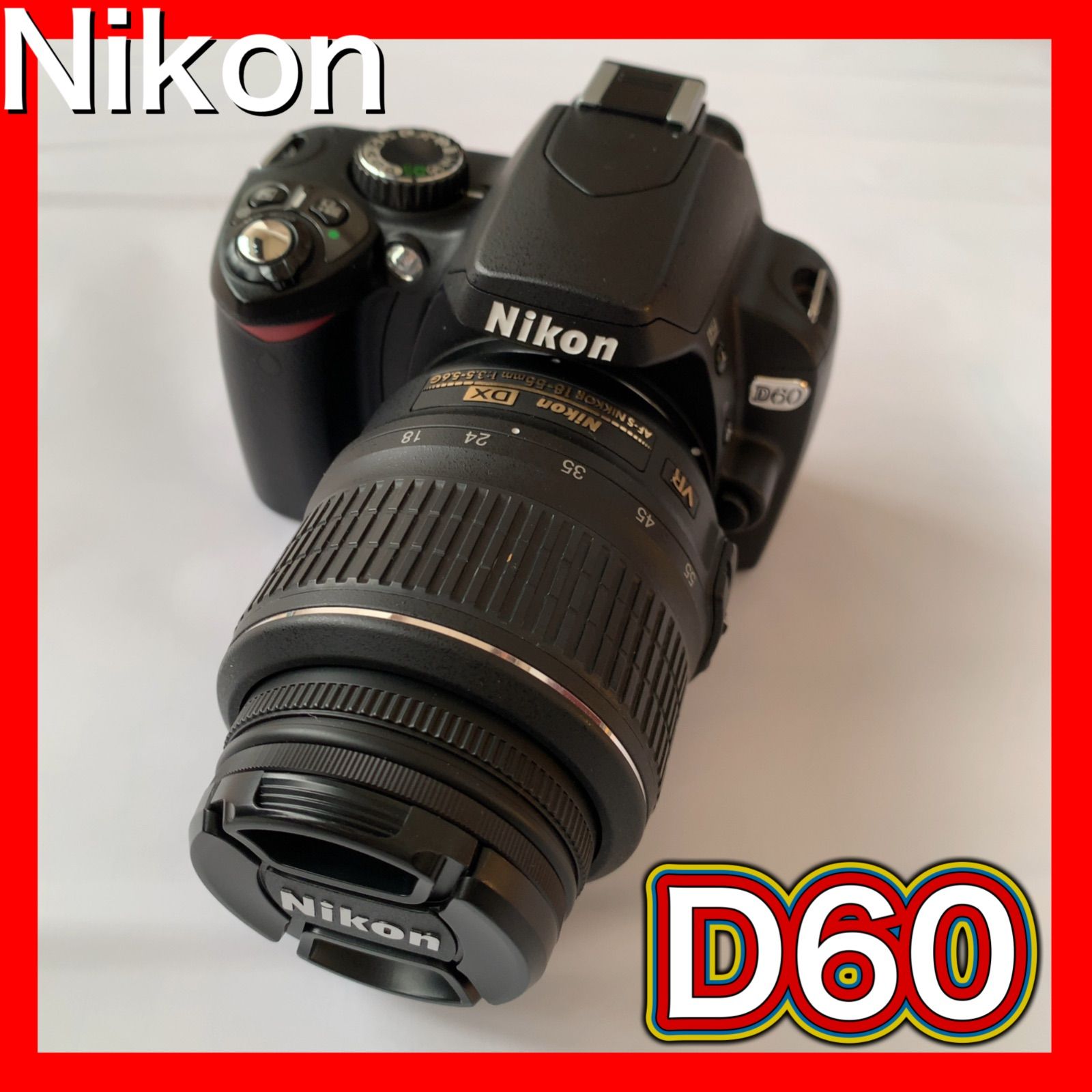 美品】Nikon 一眼レフ D60 カメラ デジタルカメラ 撮影 - ✨即日発送