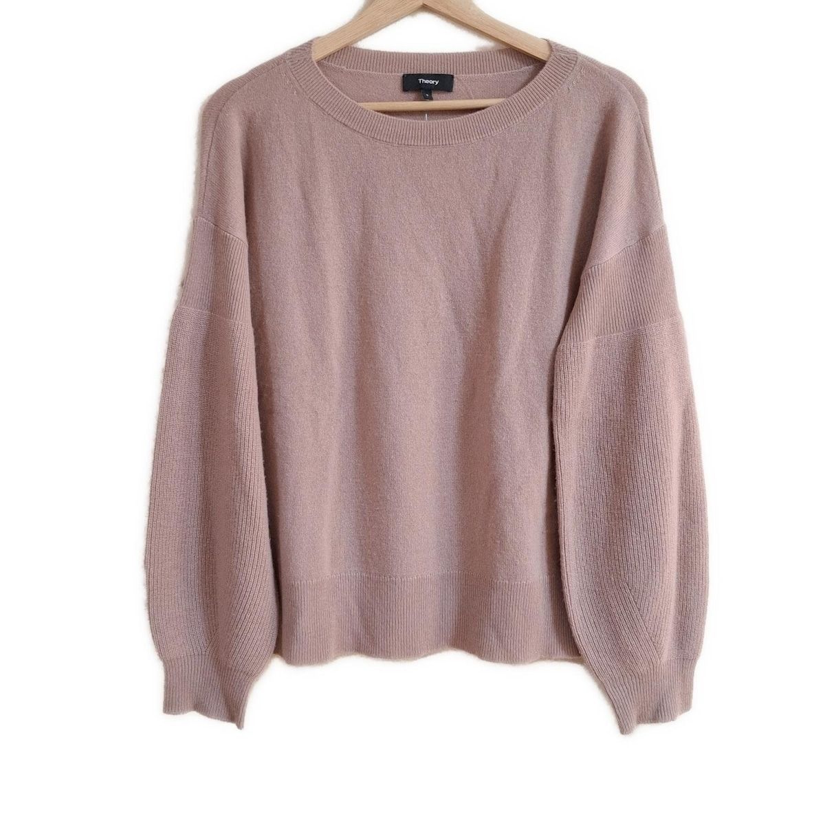 theory(セオリー) 長袖セーター サイズS レディース - ピンクベージュ  