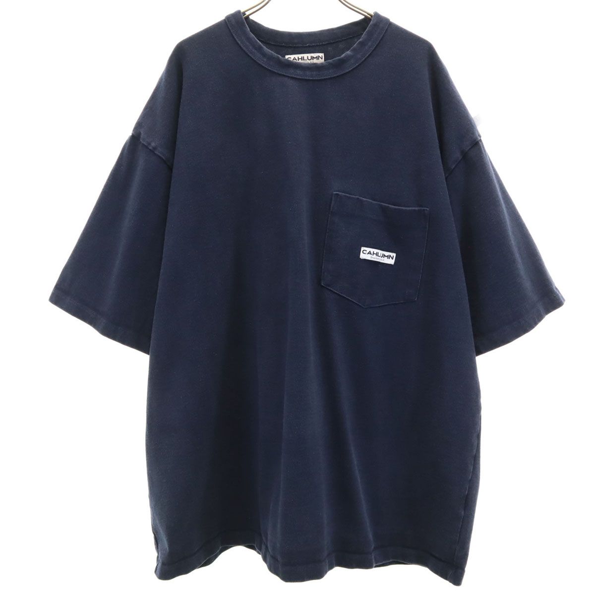 CAHLUMN カウラム 半袖 ヘビーウェイト Tシャツ XXL ネイビー 無地 