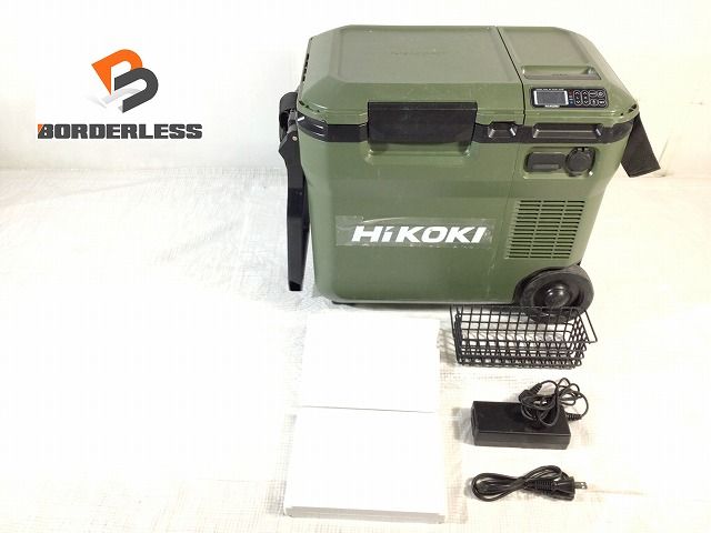 ☆中古品☆HiKOKI ハイコーキ 14.4V/18V/100V コードレス冷温庫 UL18DC(NMB) フォレストグリーン 本体＋ACアダプタ付  充電式保冷温庫 97177 - メルカリ