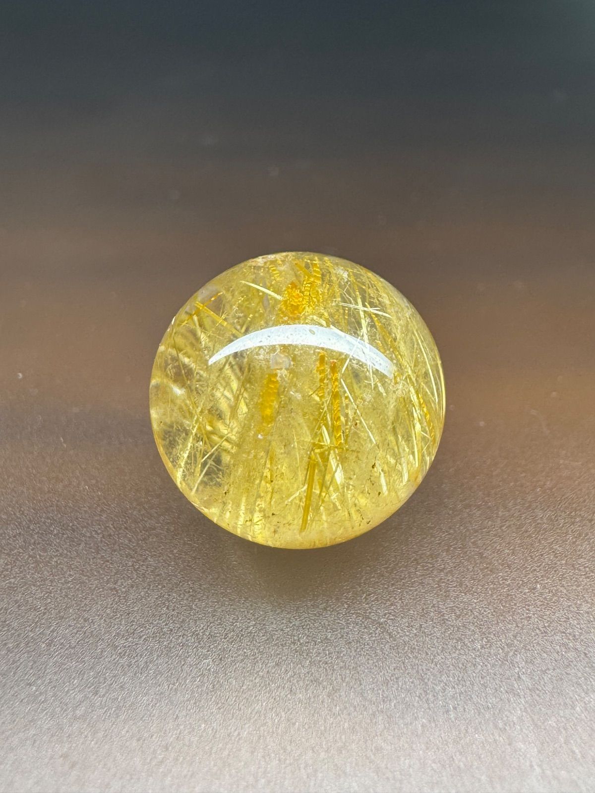 タイチンルチルクォーツ 9.5mm 金運 天然石 ヒカル