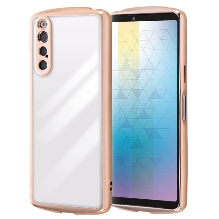 【数量限定】ソフト カバー マークファイブ テン エクスペリア ハード SOG11 SO-52D Xperia10V スマホカバー 耐衝撃 ピンクゴールド クリア ケース スマホケース V 10 Xperia
