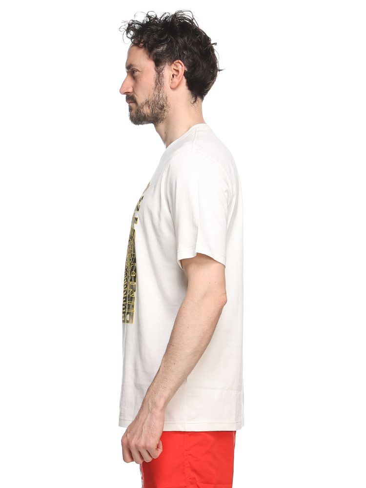 DIESEL ディーゼル 白地に前後プリントTシャツ デザイナーコラボ品！ セール】メンズ Tシャツ プリント（Tシャツ/カットソー
