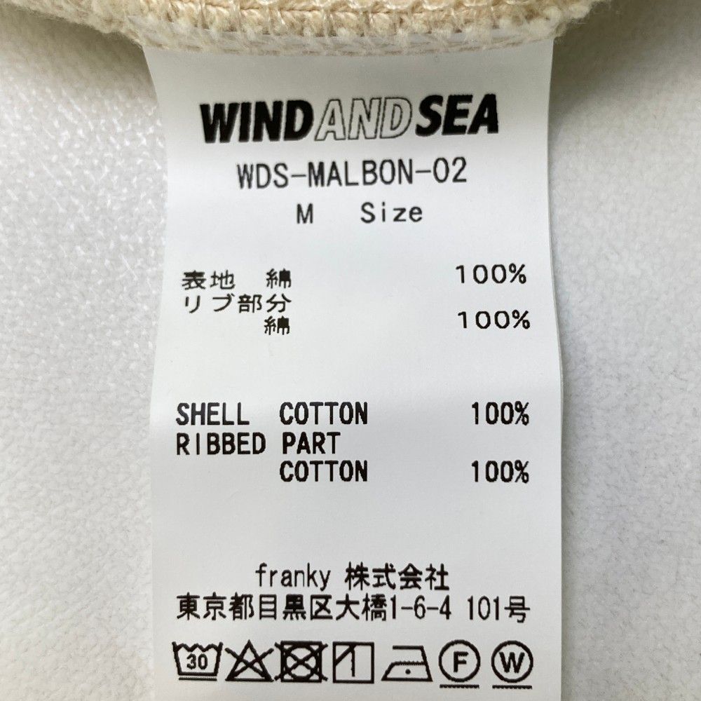 サイズ：M MALBON GOLF マルボン ゴルフ ×WIND AND SEA ハーフジップ スウェット トレーナー ベージュ系  [240101209367] ゴルフウェア メンズ ストスト