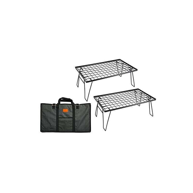 キャンピングムーン CAMPING MOON フィールドラック キャンプ ラック 折り畳みラック ブラック 収納バック付き 本体T-230 2点セット T-230-2T