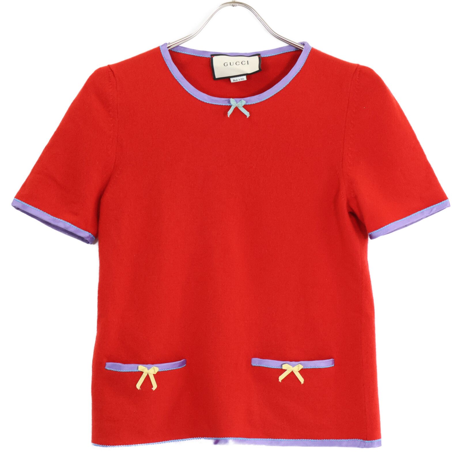 GUCCI カシミヤ100% 半袖トップス S グッチ GUCCI カシミヤ100% 半袖トップス S グッチ