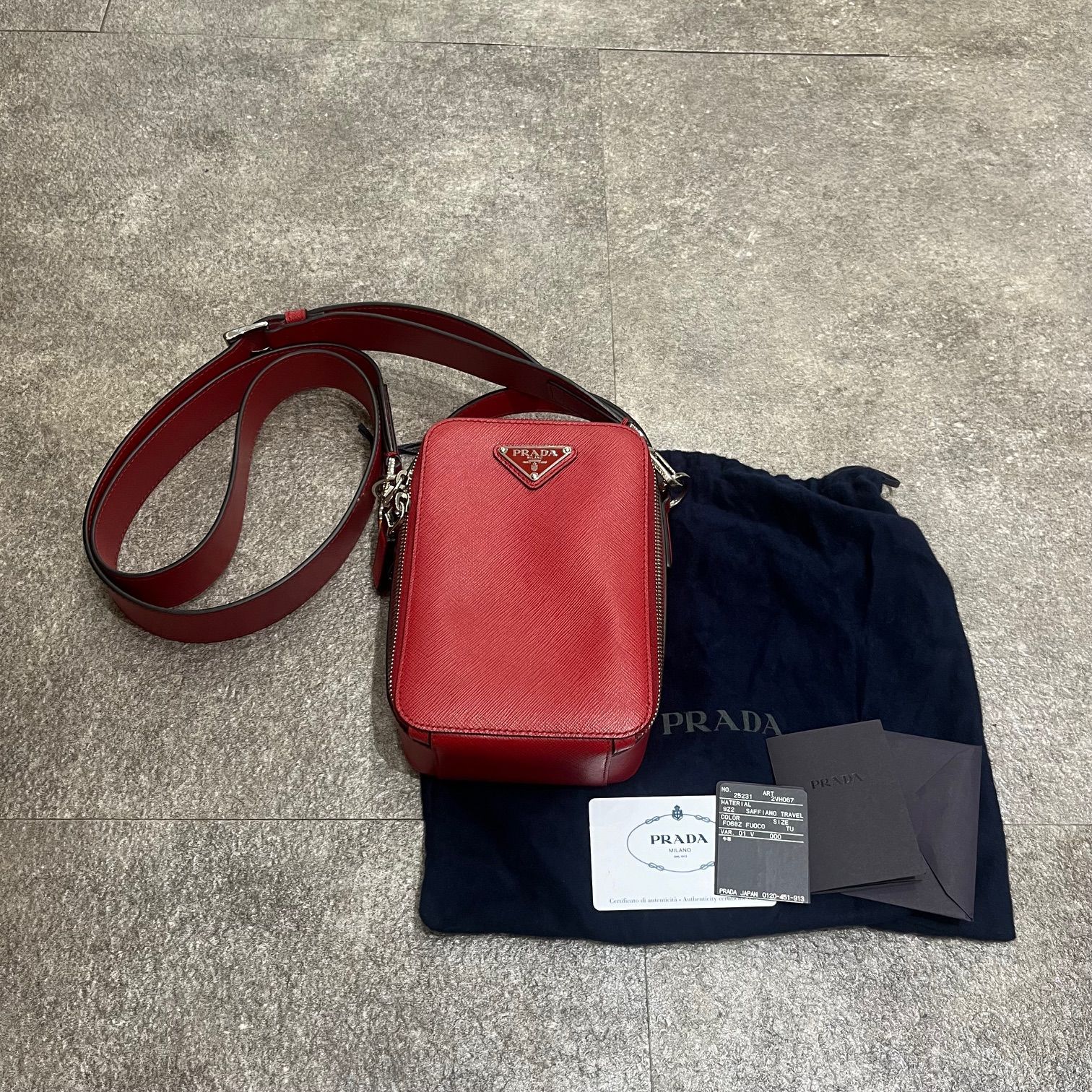 PRADA Saffiano サフィアーノ ミニ ショルダーバッグ 2VH067 PRADA Saffiano サフィアーノ ミニ ショルダーバッグ 2VH067