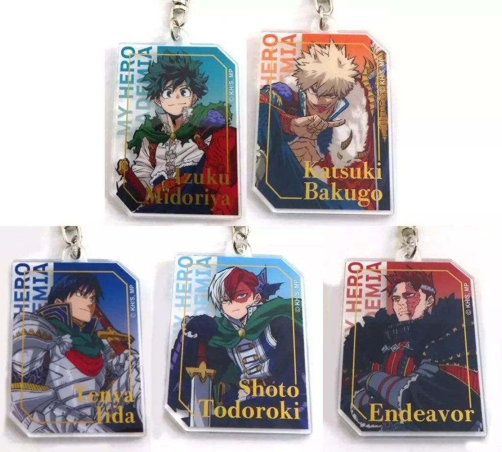 中古】キーホルダー 全5種セット 「僕のヒーローアカデミア 描き下ろし