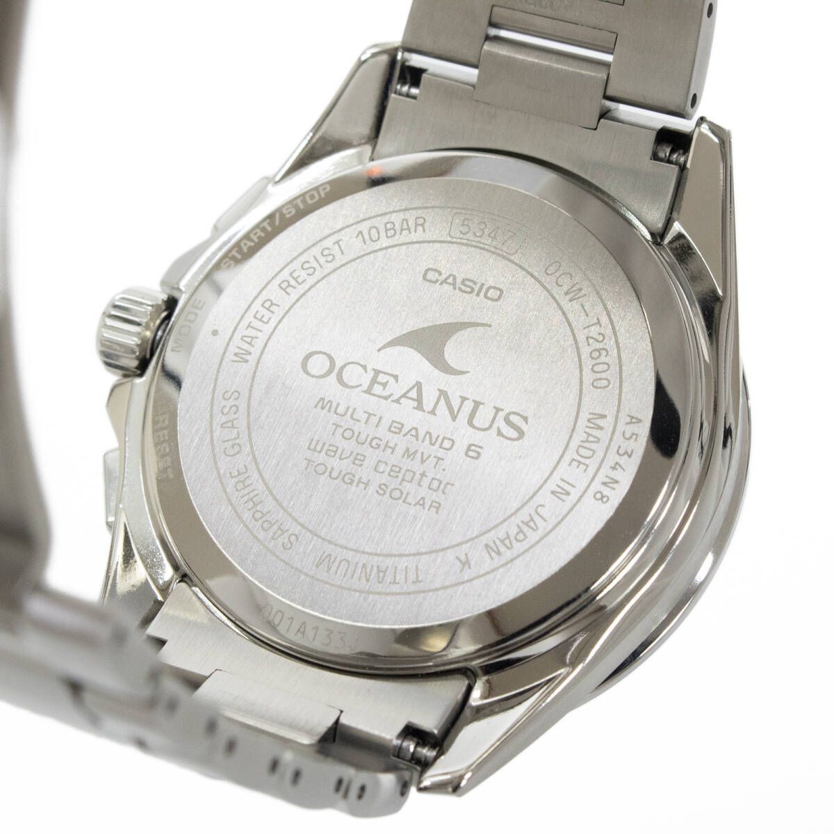 稼働品 CASIO OCW-T2600 しろ OCEANUS オシアナス