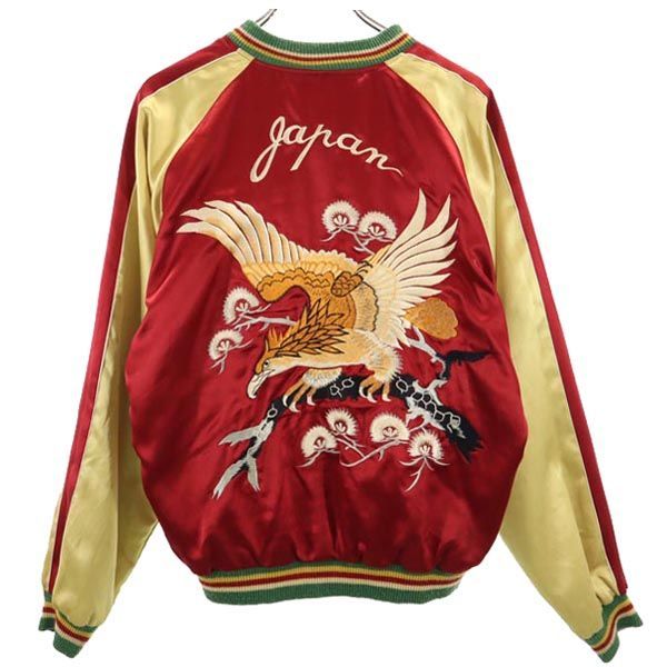 テーラー東洋 M品番 リバーシブル スカジャン L レッド／ベージュ 東洋