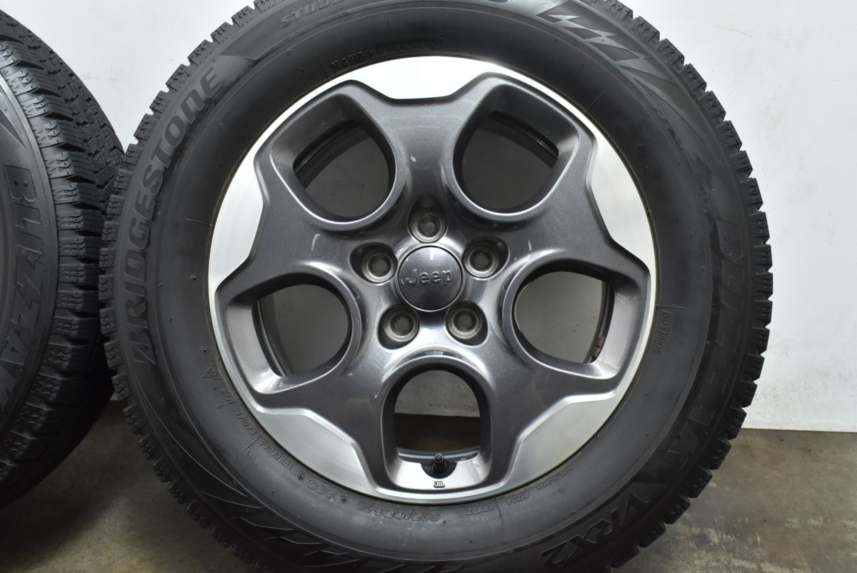 ホイール ジープ レネゲード 純正 16in 6.5J 40 PCD110 ブリヂストン ブリザックVRX2 215 65R16 品番 735577528 JEEP コンパス FFCRYSTALESIA_COM
