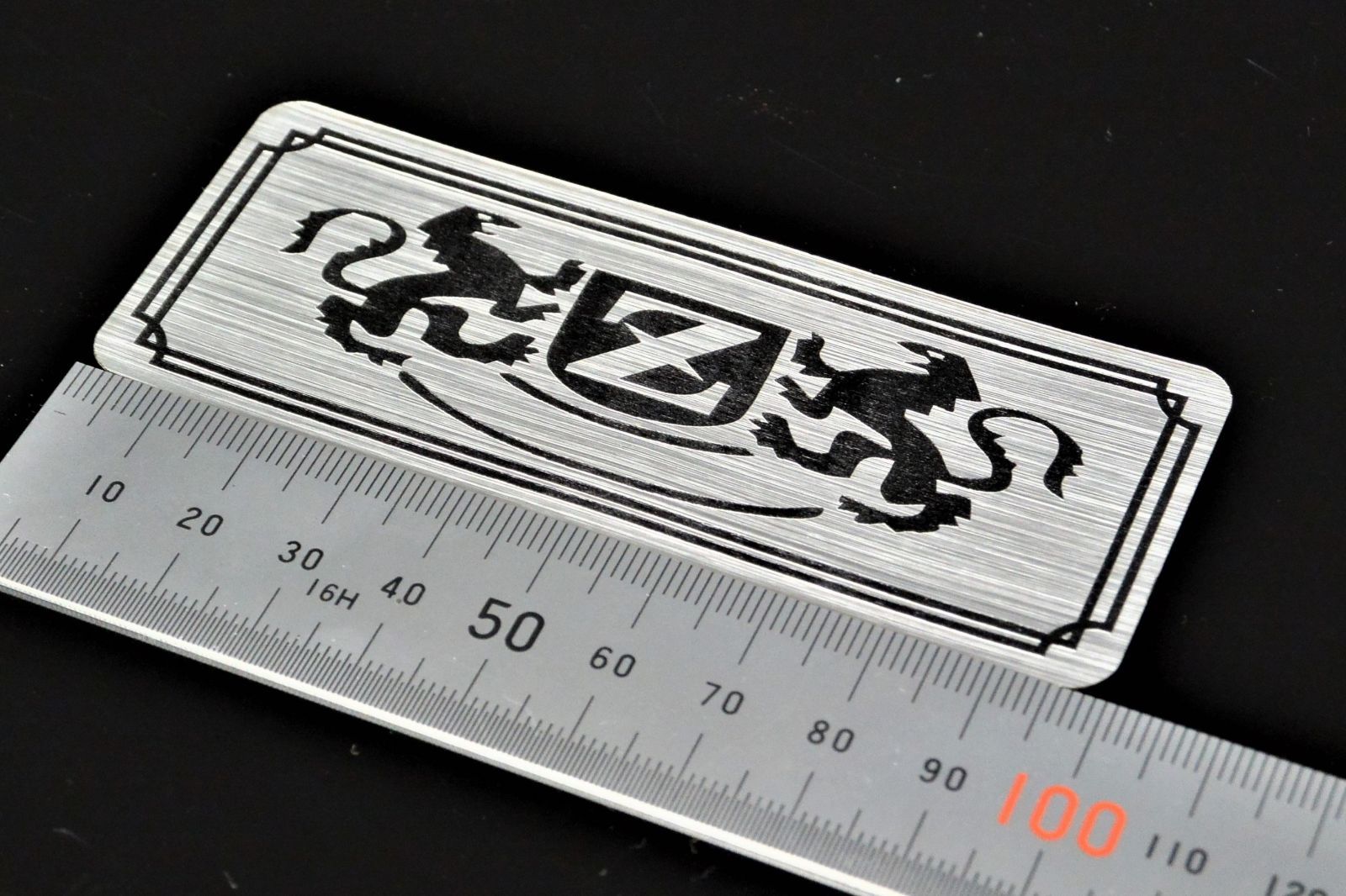 B-10-2 向い獅子 銀/黒 オリジナルステッカー Z1 Z2 MK2 Z750FX Z400FX