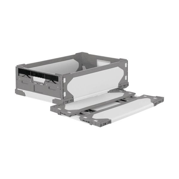 【新品・7営業日以内発送】リス LTRSSS41GYGY630X420X189 リットハイブリッド折りたたみコンテナ 611563 LT－RS－SS41グレー／グレー630×420×189【沖縄離島販売】