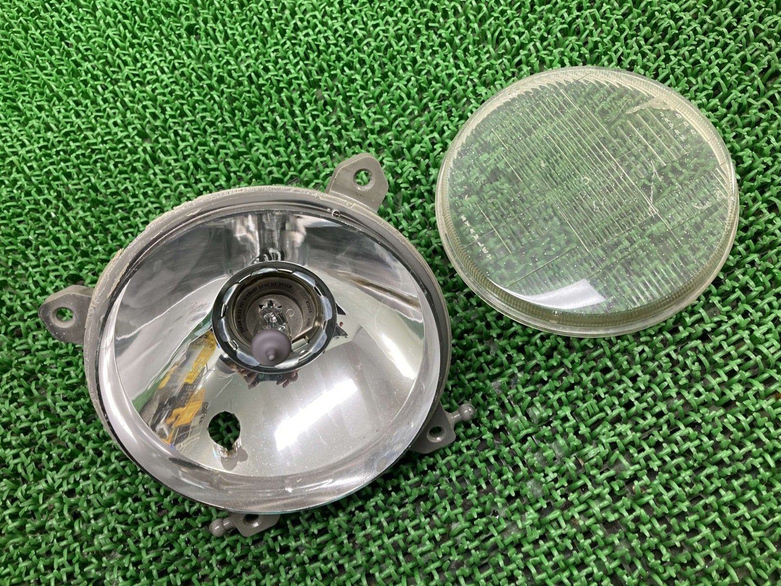 CBR400F ヘッドライト 左 4998 ホンダ 純正 バイク 部品 NC17 ENDURANCE エンデュランス 当時物 修復素材に 車検 Genuine gD