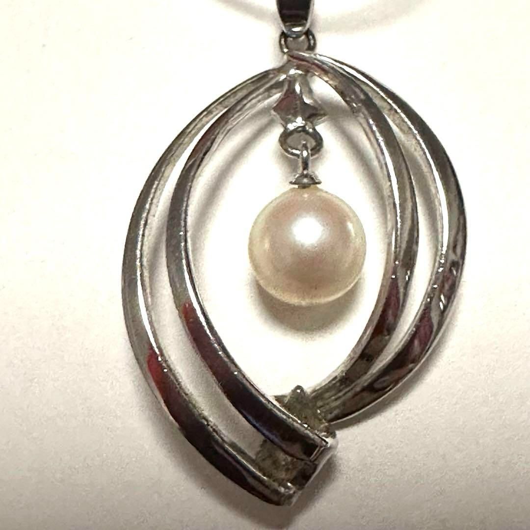 ミキモト MIKIMOTO ペントップ チャーム シルバー パール約6.7mm
