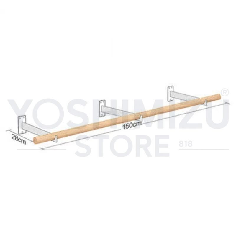 木製の洋服ラック壁掛けハンガーレール衣料品店の の強力な壁ハンガー洋服のポール