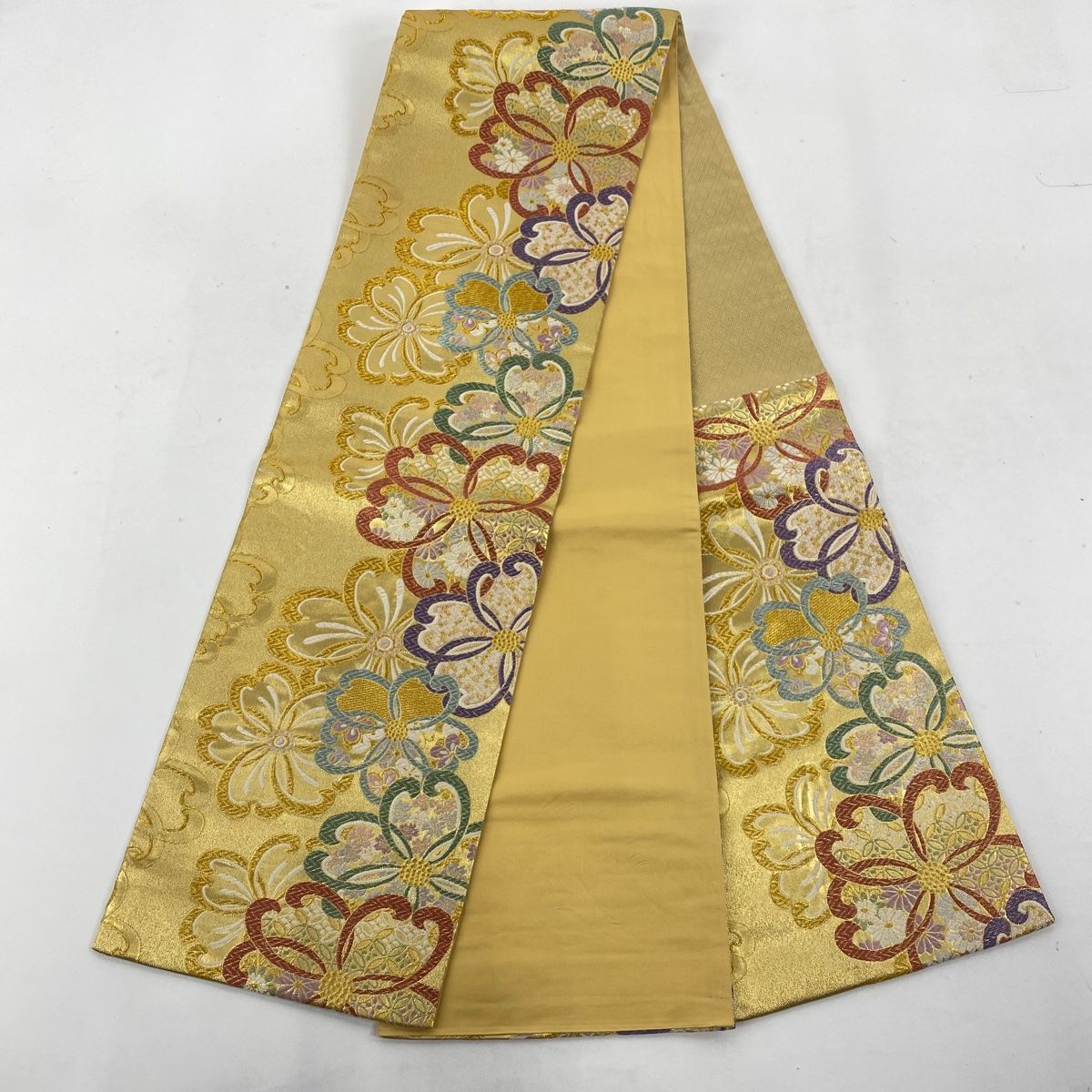 振袖 身丈163cm 裄丈64.5cm M 袷 桜 葉と実 金彩 山吹茶色 正絹 美品 名品 振袖 身丈160cm 裄丈65.5cm M 袷 草花 蝶 金銀彩 金糸 ピンク 正絹 秀