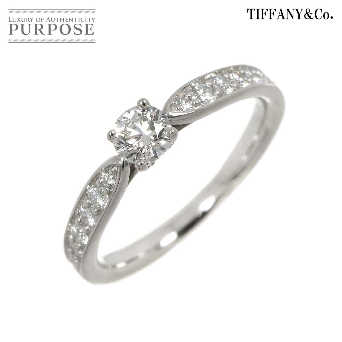 ティファニー TIFFANY&Co. ハーモニー 5号 リング ダイヤ 0.19ct Pt 