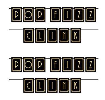 本物 Beistle 80011?2piece Pop、Fizz、Clink Streamers、6.25?