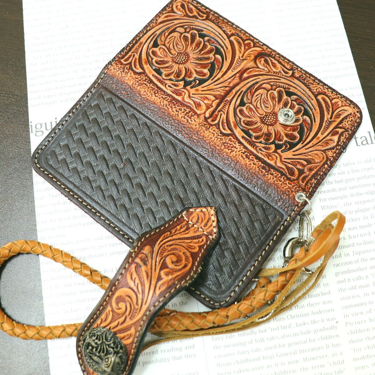 バイカー必見、カービングアウトレットバイカーズウォレットの通販 by  