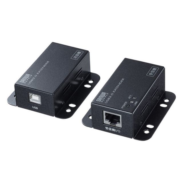 USB2.0エクステンダー 2ポートハブ付き サンワサプライ USB-EXSET3