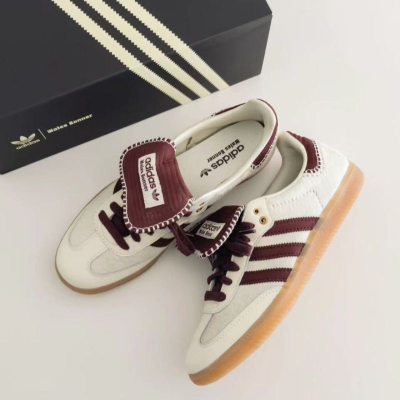 adidas ウェールズ ボナー アディダス サンバ ポニー トーナル ロー クリームホワイト ミステリーブラウン IE0586
