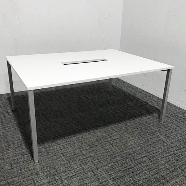 ミーティングテーブル 完成品 アプションフリー コアテーブルワイドタイプ W1600 オカムラ ホワイト